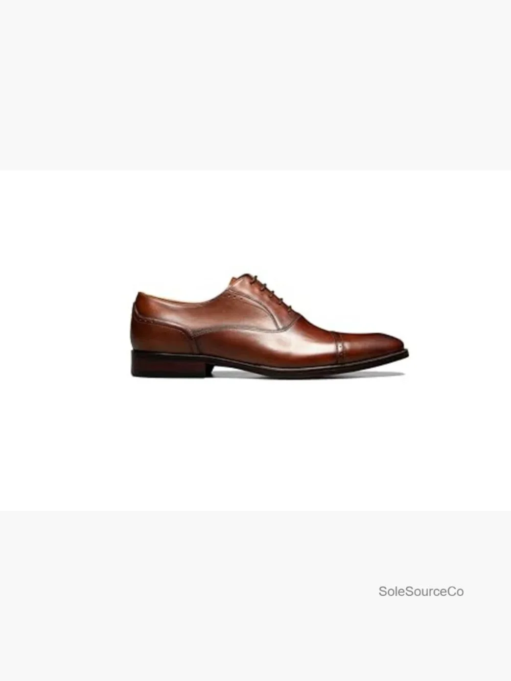 Men's Cap Toe Oxfords - Smooth Leather, Cushioned Footbed, Durable Rubber Sole